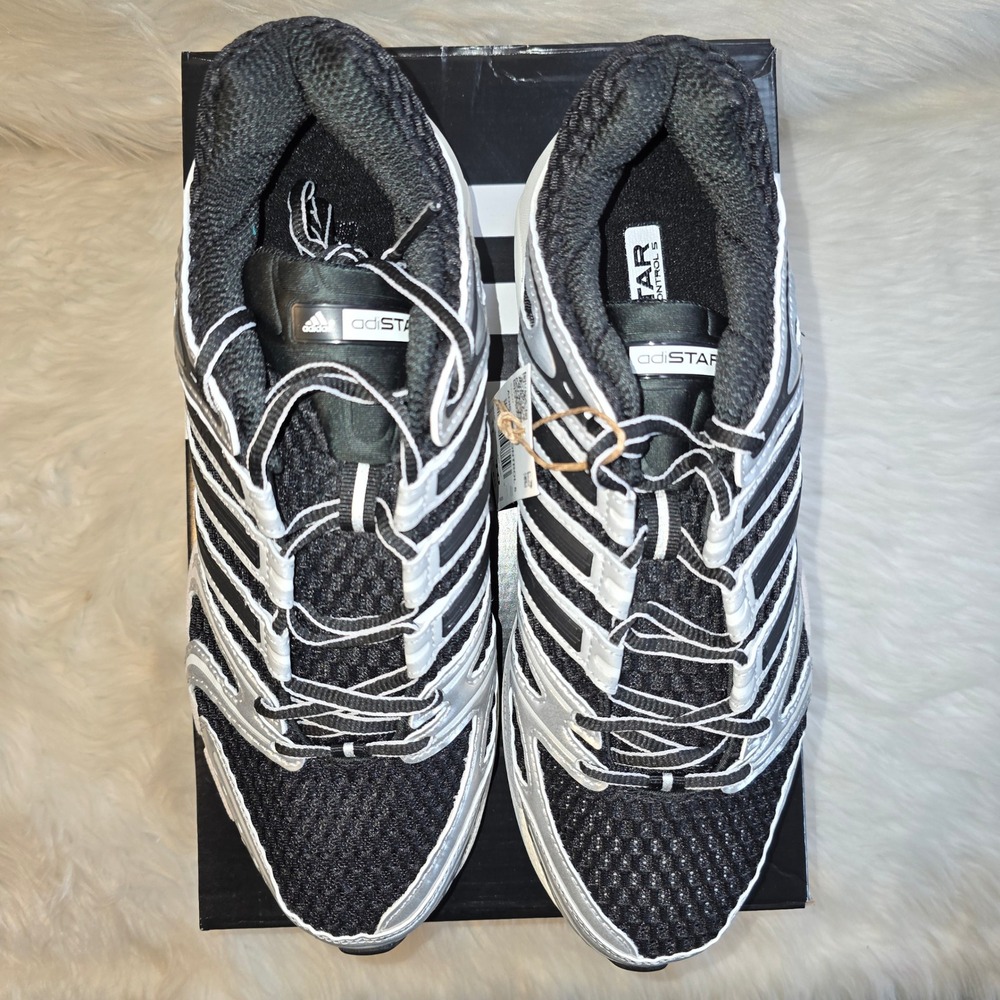 adidas Adistar Control 5 Men's 9 Women's 10 Black Silver KI6120 New - Picture 8 of 10